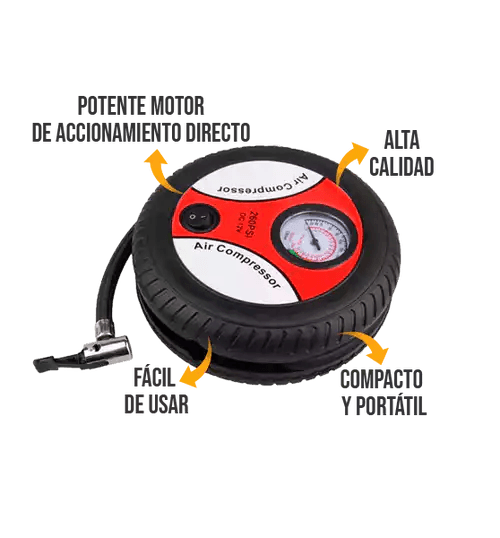 AirBoost™ - Inflador de Llantas Portátil