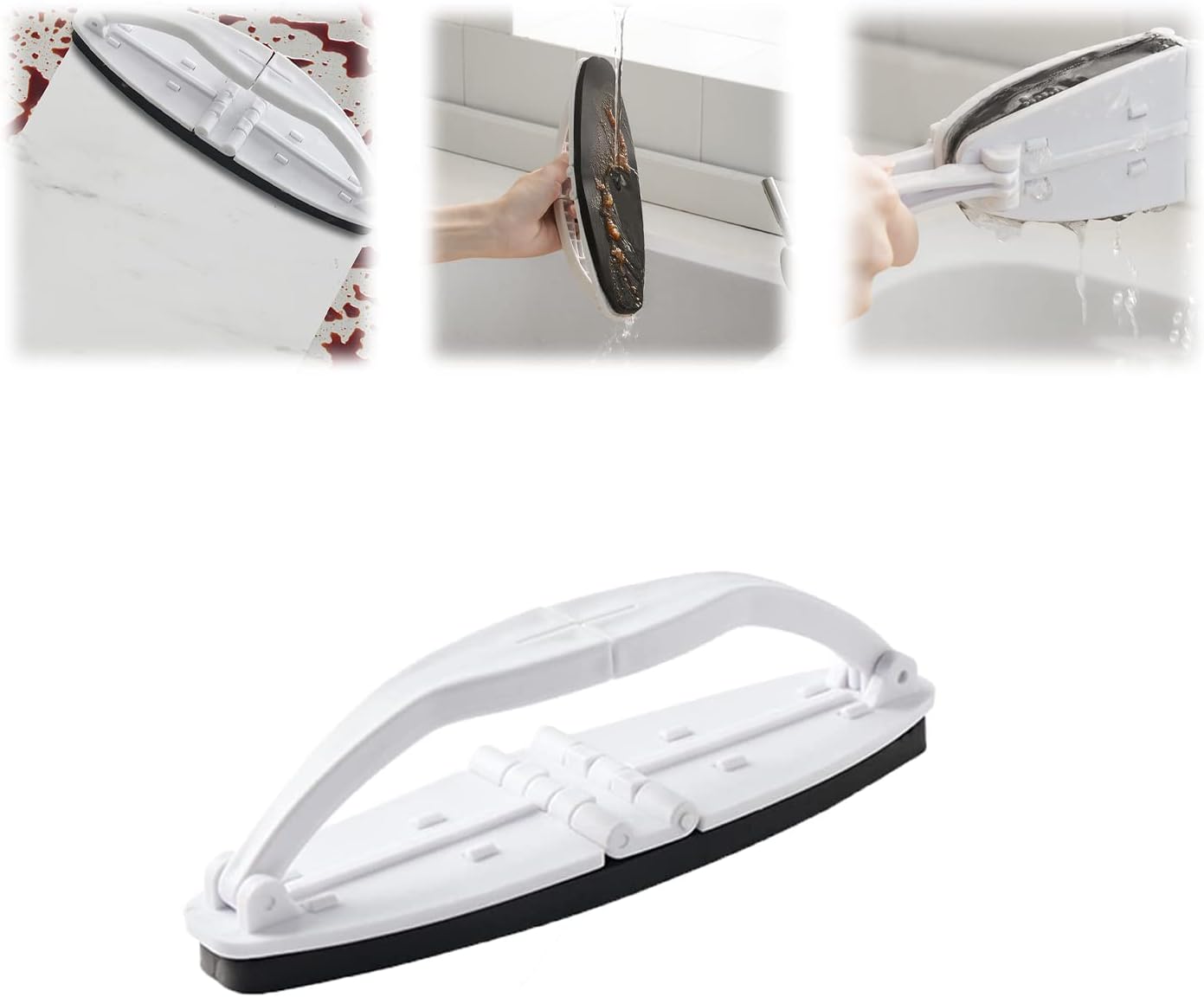 Cepillo Esponja Plegable con Mango – Limpieza Multiusos para Cocina y Baño