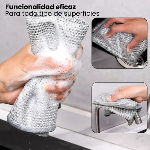 Paño de Limpieza Metálico Multiusos (X5 unidades)