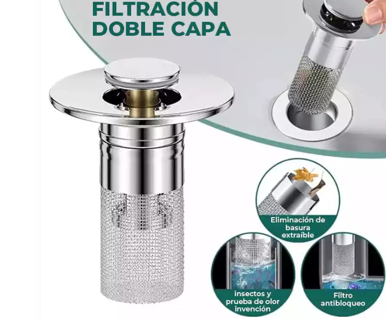 Tapón Filtro Acero Inoxidable DuoBlock Steel® (x2 Unidades)