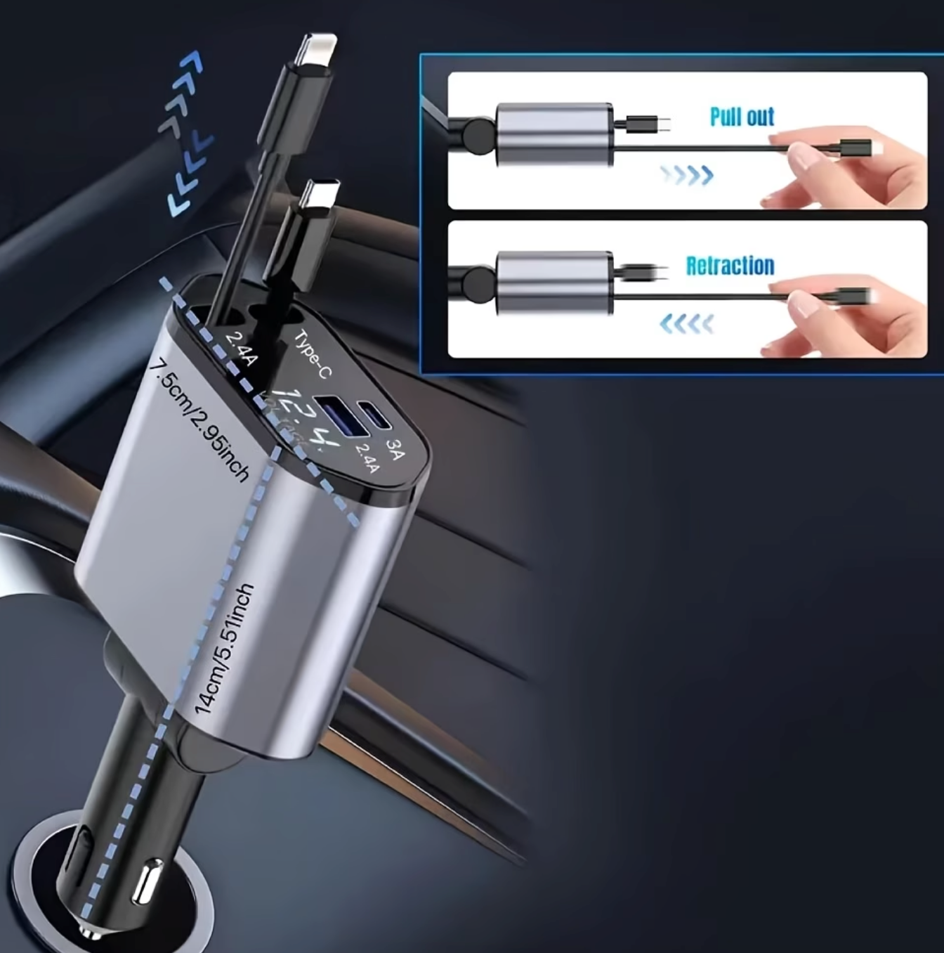 PowerRide™ - Carga varios celulares en tu carro 🔋