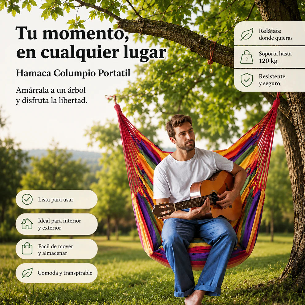 HAMACA COLUMPIO PORTATIL
