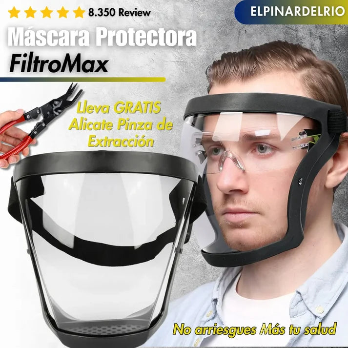FiltroMax® - Mascara Transparente Antipolvo
