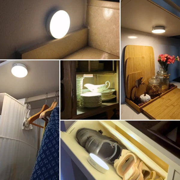 Foco LED recargable con sensor de movimiento (x2 Unidades)