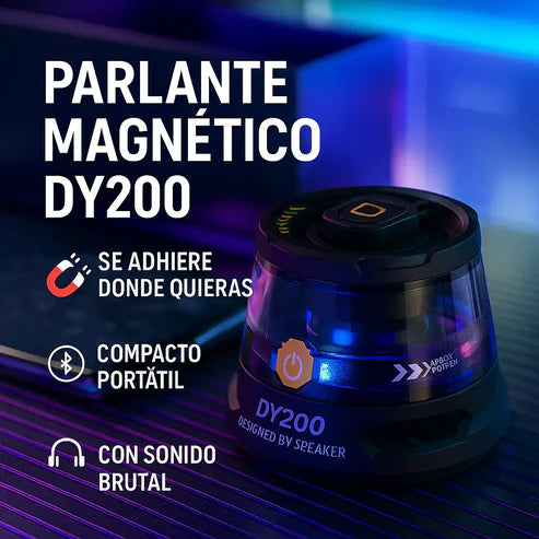Sound Magic -Mini Parlante Magnético inalámbrico RGB