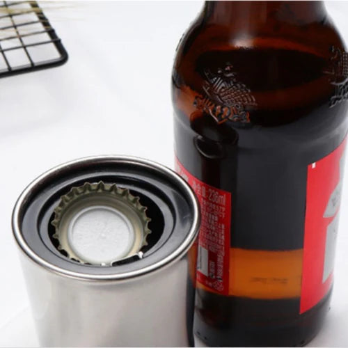 Abridor de Botellas Magnético Automático de Acero Inoxidable