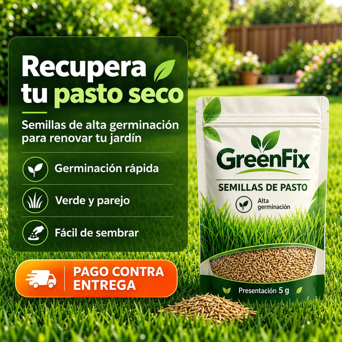 Semillas de Césped Autoreparable 5g