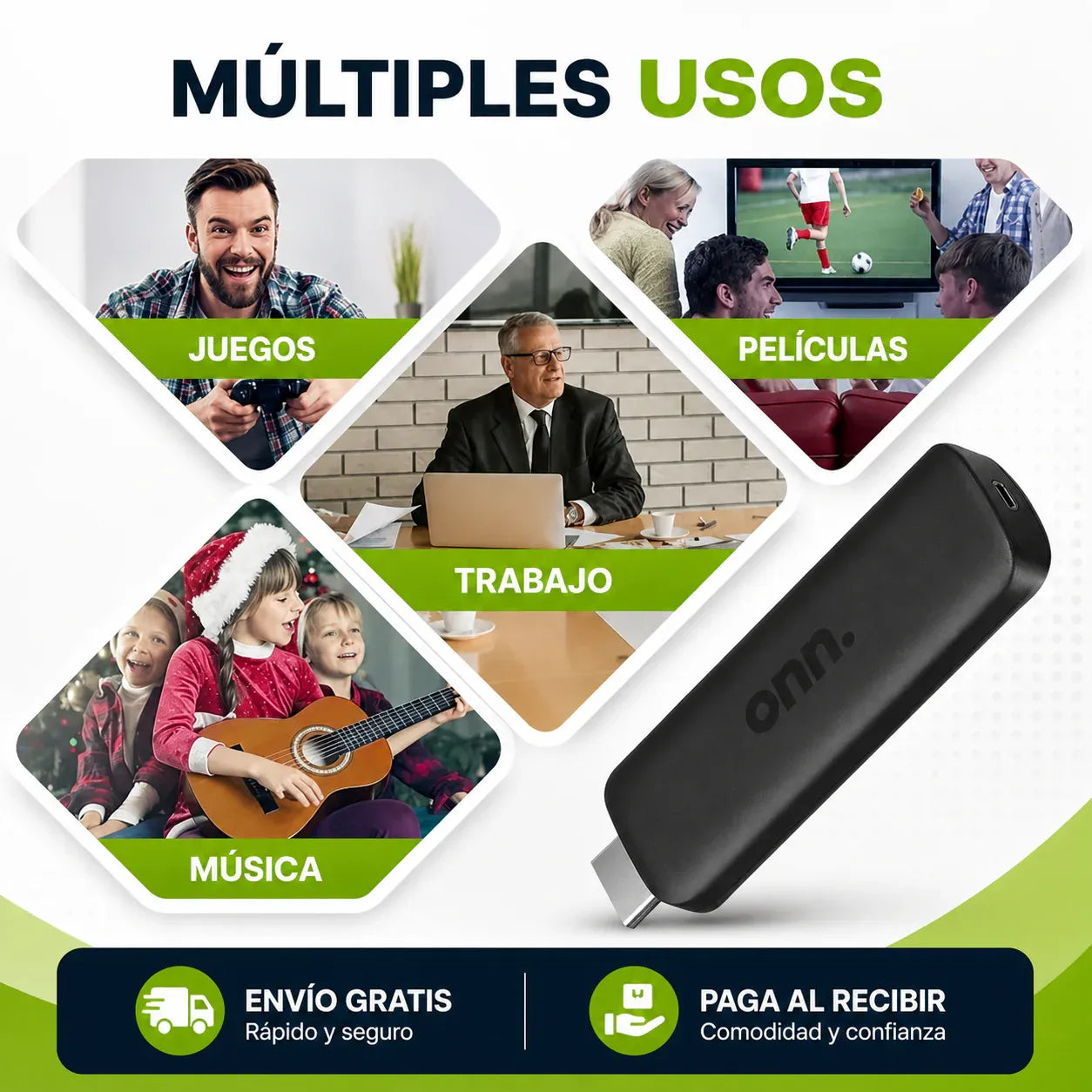 Watch Onn HD® - 🎬 convertir cualquier TV en Smart TV