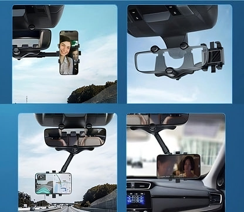 Soporte de teléfono retráctil y giratorio 360° para celular