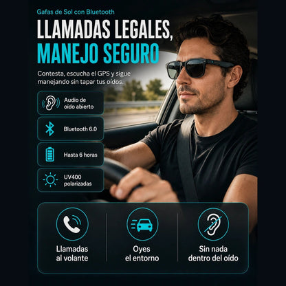 Lentes de Sol Bluetooth NimboLens | Llamadas Manos Libres al Volan