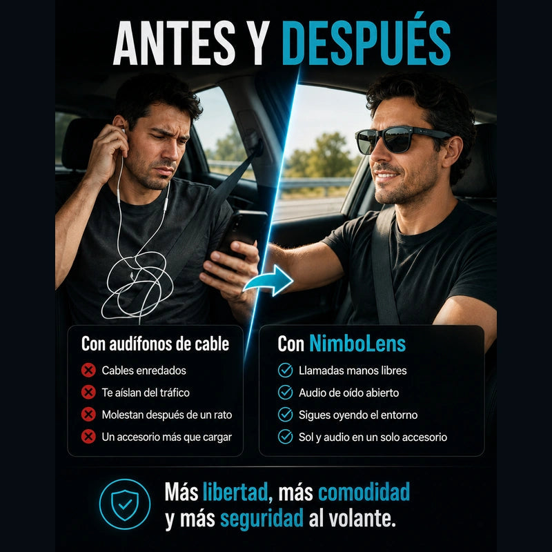 Lentes de Sol Bluetooth NimboLens | Llamadas Manos Libres al Volan