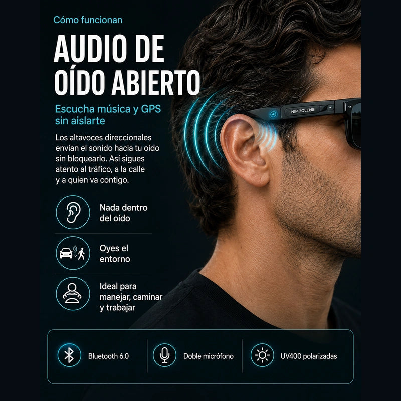 Lentes de Sol Bluetooth NimboLens | Llamadas Manos Libres al Volan