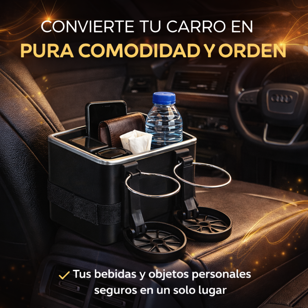 Organizador Portavasos Para Carro