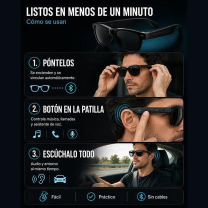 Lentes de Sol Bluetooth NimboLens | Llamadas Manos Libres al Volan