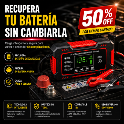 Cargador Reparador Inteligente de Baterías