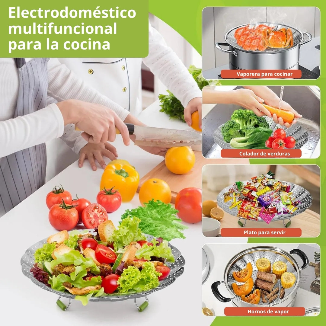 Vapora® - Cesta Vapor Expandible De Acero
