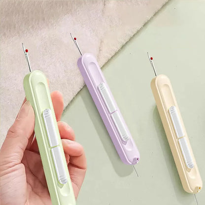 Enhebrador de Agujas 2 en 1 con Cortador de Hilo – Práctico y Multiusos