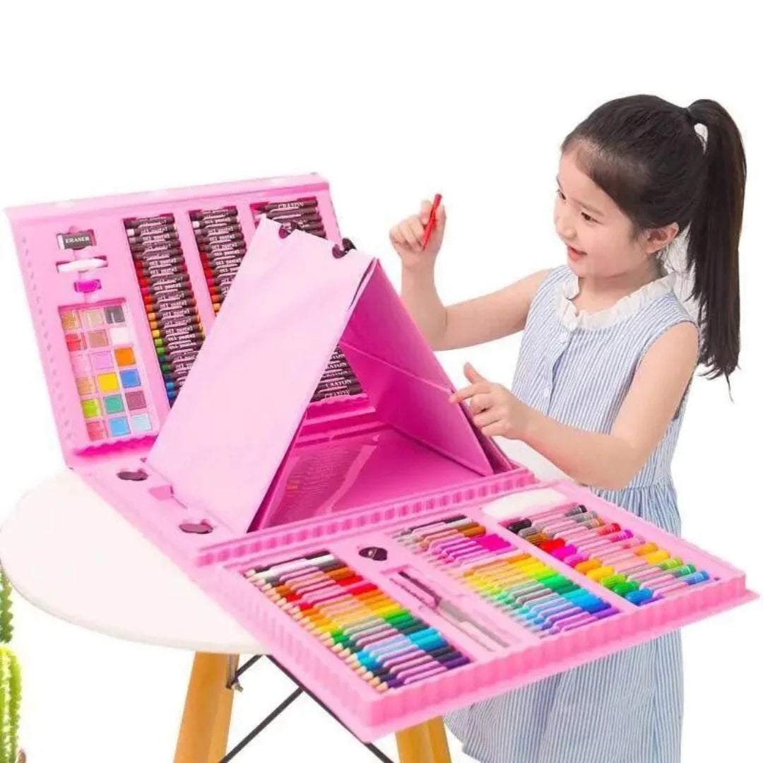 Kit Maletin De Arte Escolar 208 Piezas