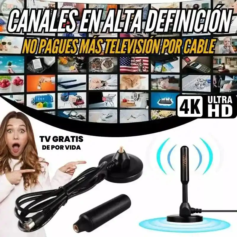 ANTENA TDT | TV DIGITAL ULTRA HD | CANALES GRATIS