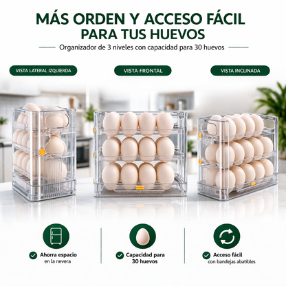Caja Almacenamiento Organizadora Huevos