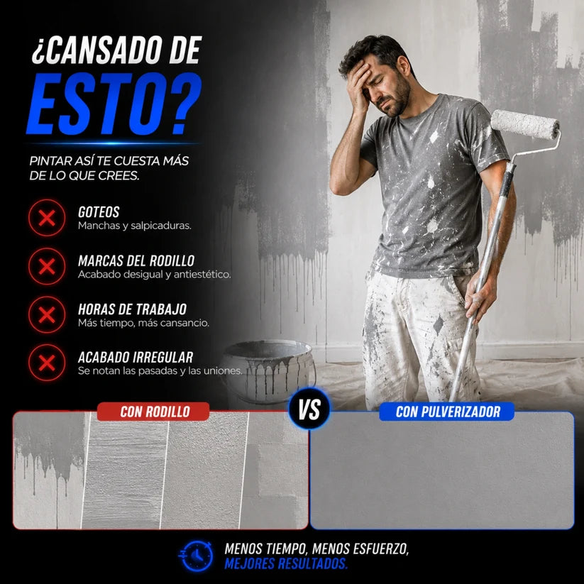 Máquina para Pintar Eléctrica Pulverizador Portátil de Alta Presión