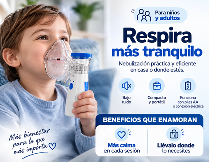 AeroMist Nebulizador Portátil - Lleva la salud de tu familia a otro nivel