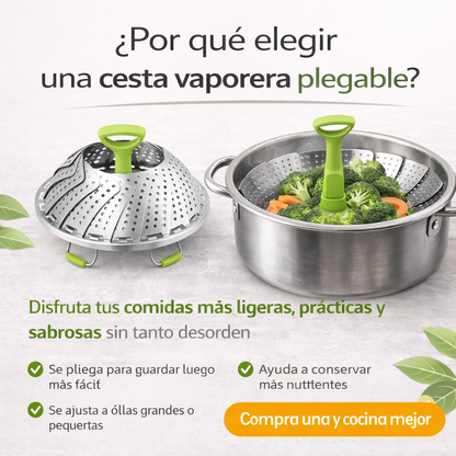 Vapora® - Cesta Vapor Expandible De Acero