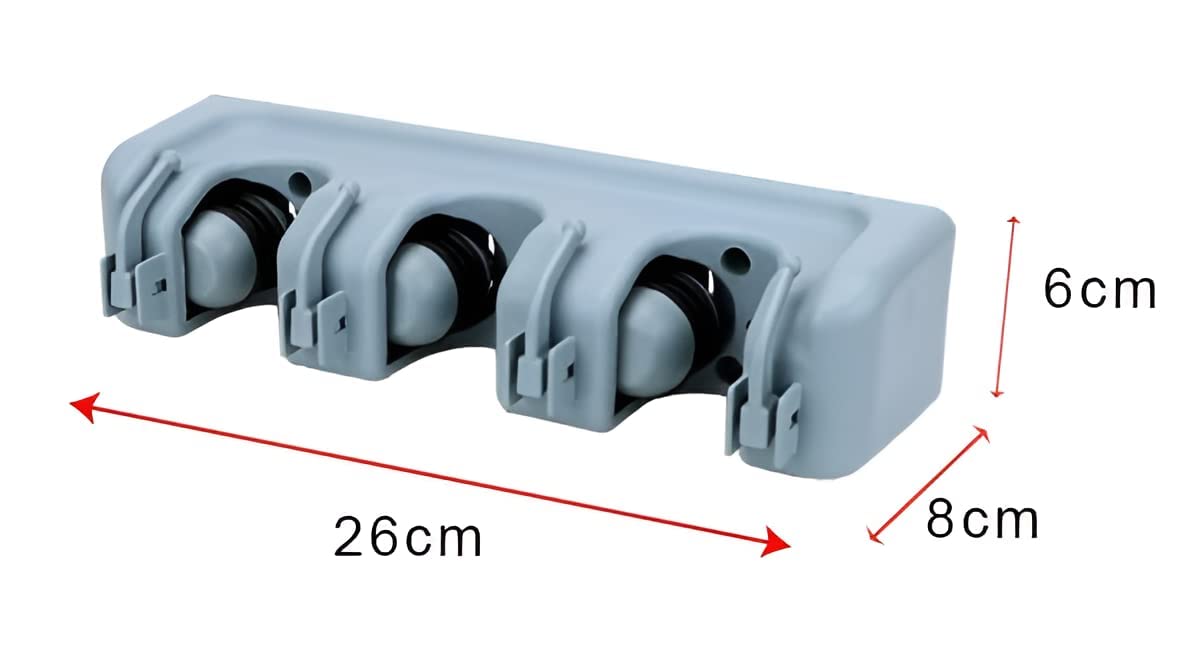 Organizador de escobas y trapeadores | Soporte de pared para casa, jardín y garaje