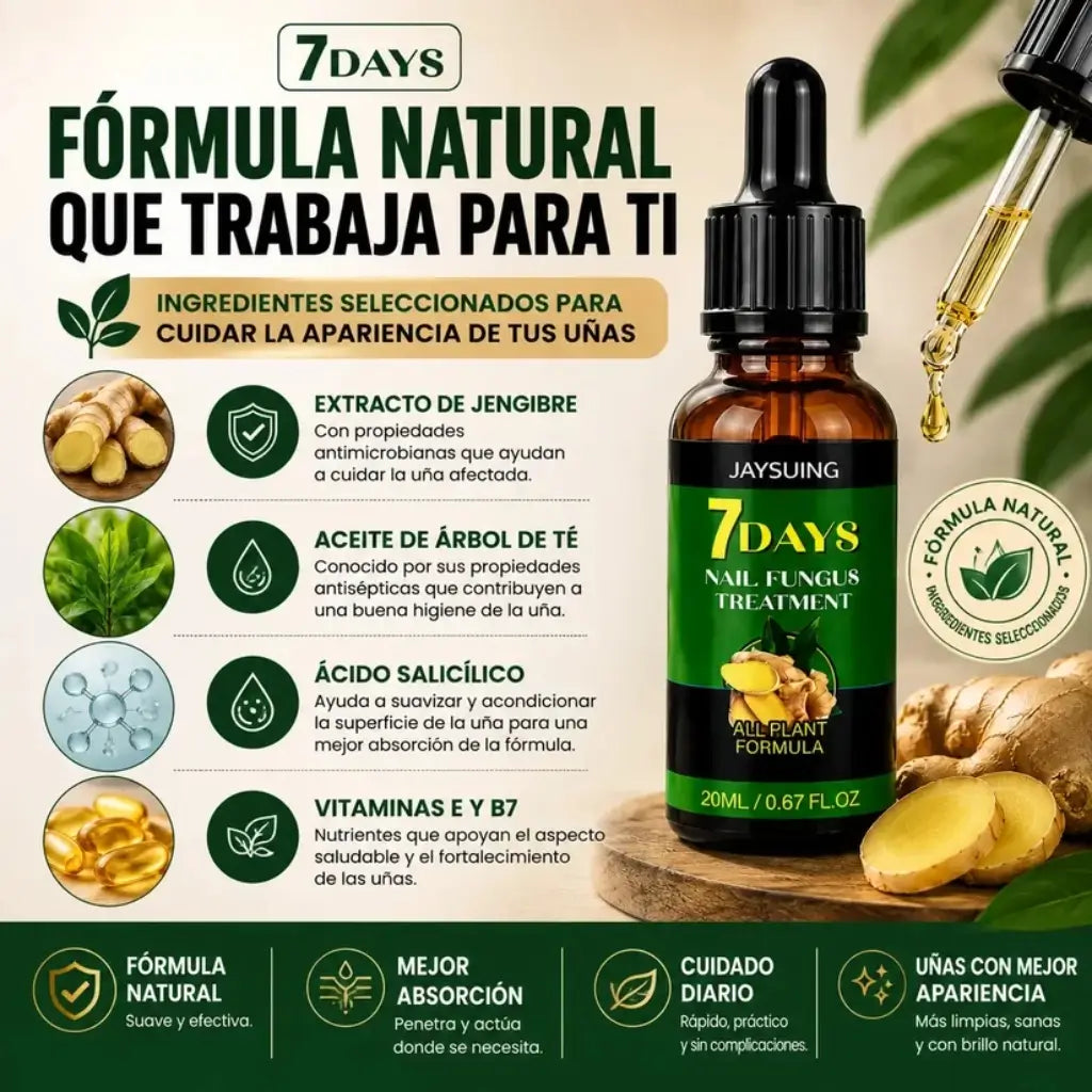 (2x1) Tratamiento anti hongos 100% NATURAL 7 Days