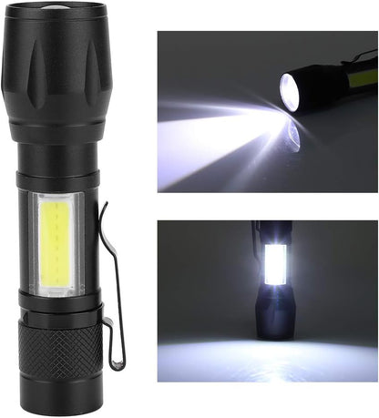 Linterna LED Recargable USB Portátil (Oferta 2x1)