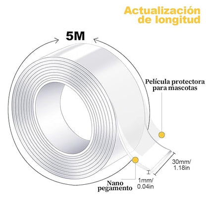 NanoGrip® - Cinta Mágica Multiusos X 3 metros | Sellado, Fijación y Reparación sin Daños