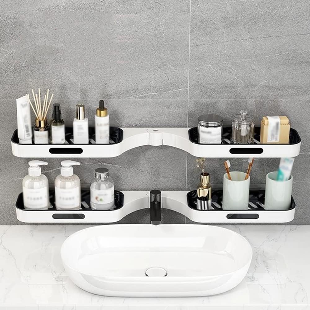Estante Organizador Ajustable para Baño – Porta Productos de Aseo y Ducha