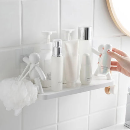 Estante de baño organizador adhesivo (combo 2x1)