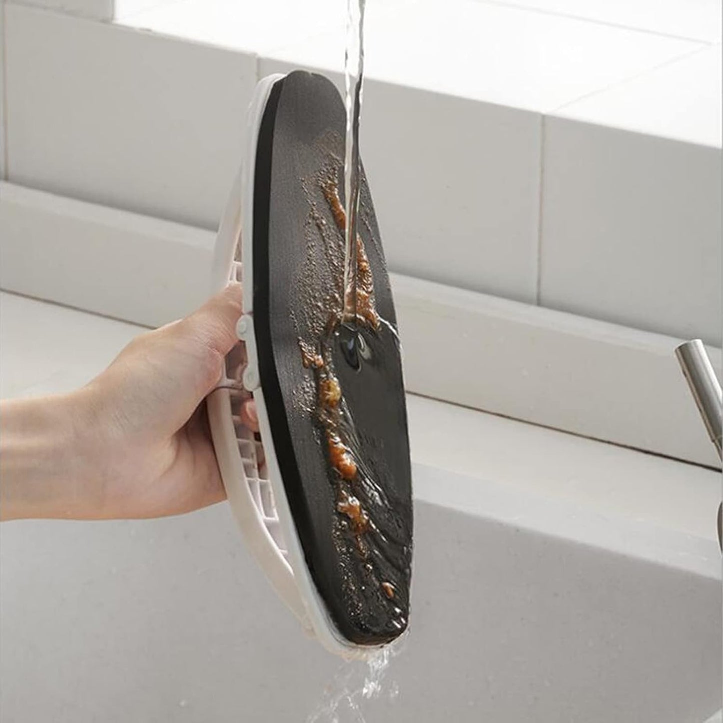 Cepillo Esponja Plegable con Mango – Limpieza Multiusos para Cocina y Baño
