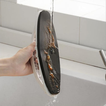 Cepillo Esponja Plegable con Mango – Limpieza Multiusos para Cocina y Baño