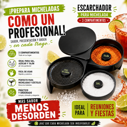 Escarchador Para Michelada 3 Compartimentos