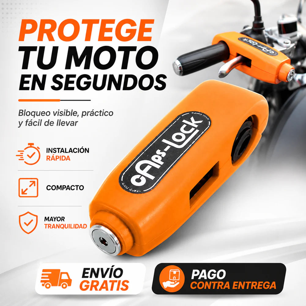MotoLock® | Cierre de Seguridad para Manillar