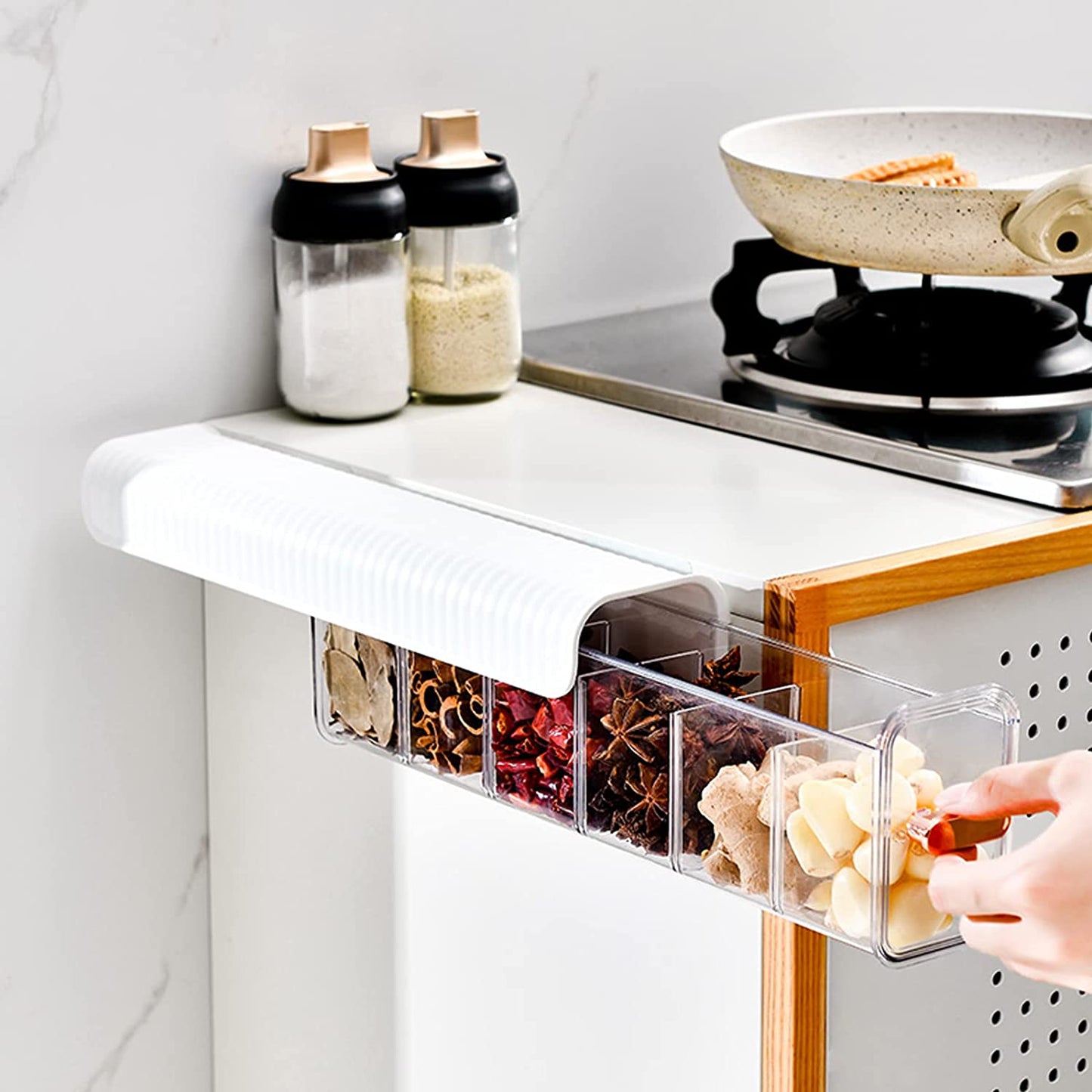 Organizador de pared multiusos de 6 compartimentos