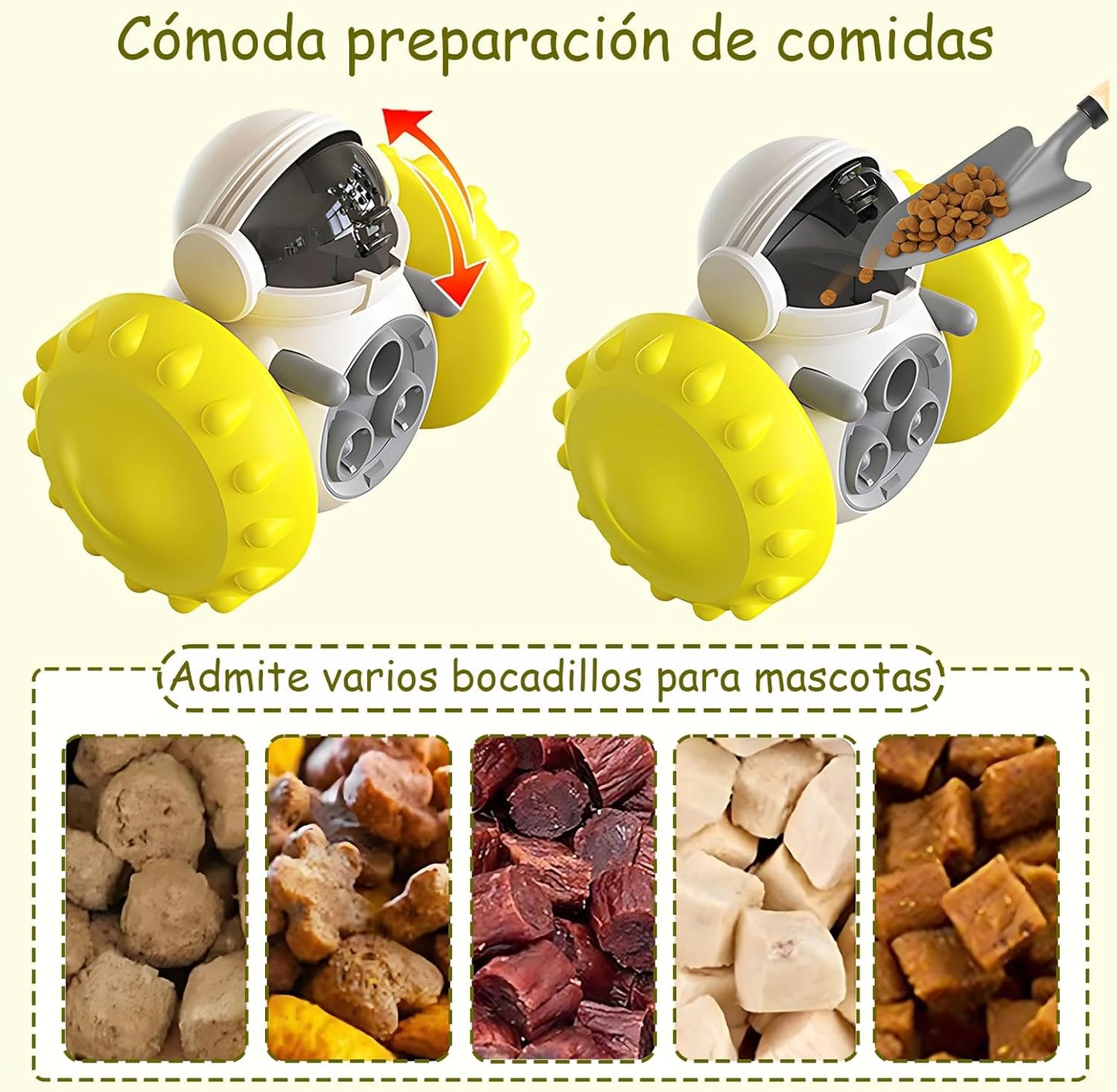 Robot Dispensador Didactico Para Mascotas