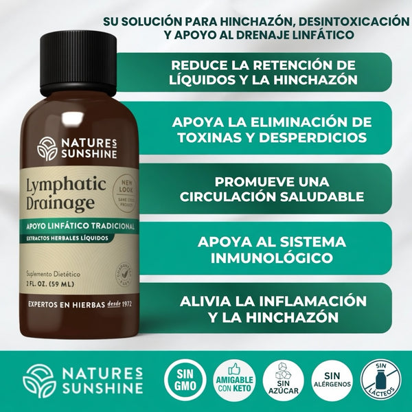 Nature Sunshine - rutina herbal para sentirte en equilibrio para tu sistema Linfatico