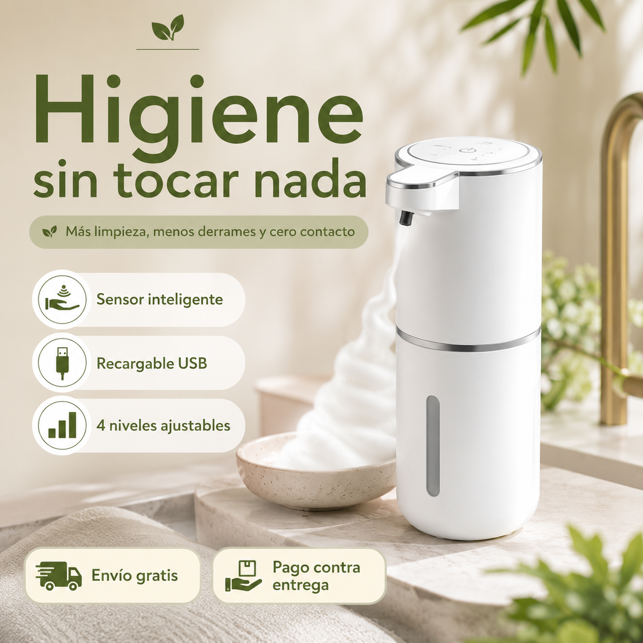 Dispensador Jabon Automatico Inteligente