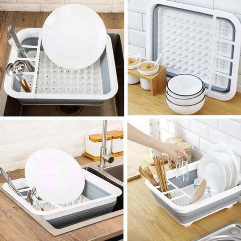 ESCURRIDOR DE PLATOS PLEGABLE🧼