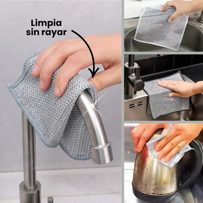 Paño de Limpieza Metálico Multiusos (X5 unidades)