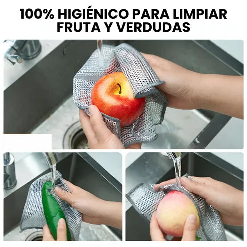 Paño de Limpieza Metálico Multiusos (X5 unidades)