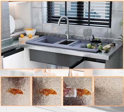 Adhesivo De Aluminio PREMIUM para Cocina de alta Calidad (60 cm x 3 mt)