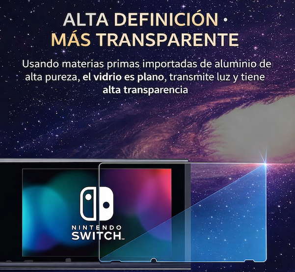 SwitchGuard®  - Vidrio Templado Nintendo Switch