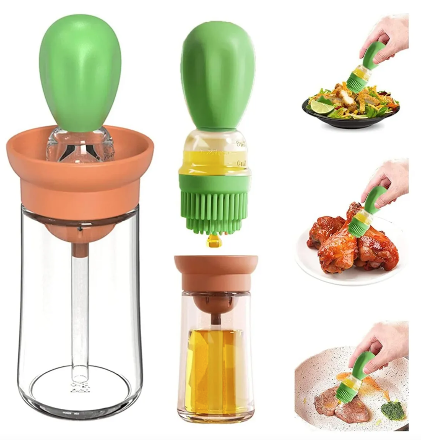 OilEase™ - Dispensador Aceite Con Brocha