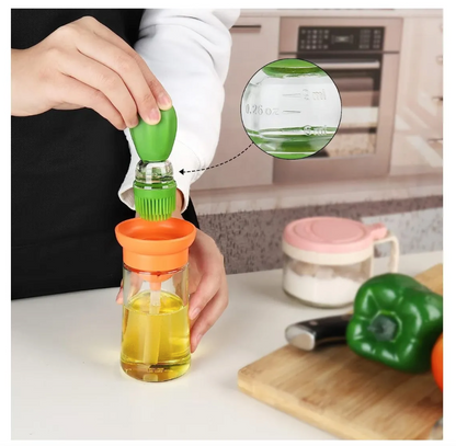 OilEase™ - Dispensador Aceite Con Brocha