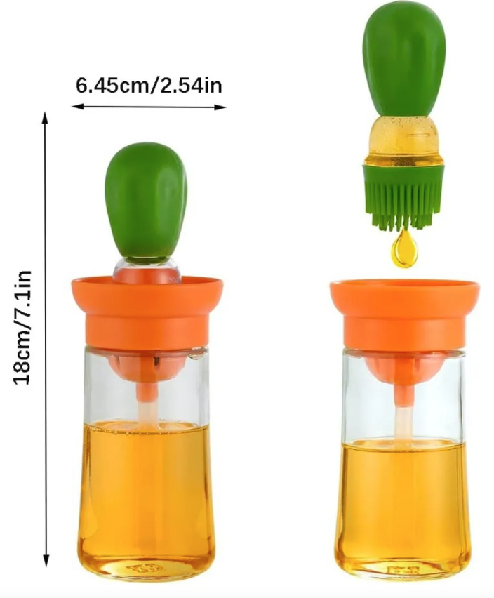 OilEase™ - Dispensador Aceite Con Brocha