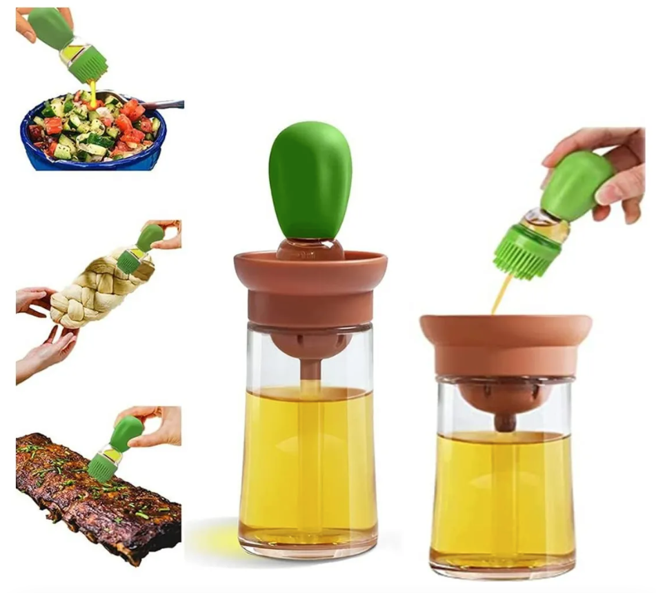 OilEase™ - Dispensador Aceite Con Brocha
